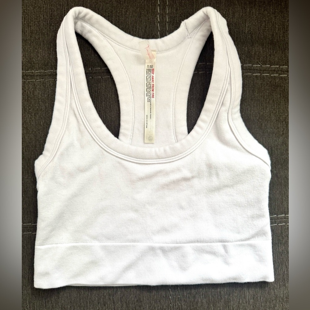 New Free People Movement Go To Sports Bra, NWOT, White, M/L